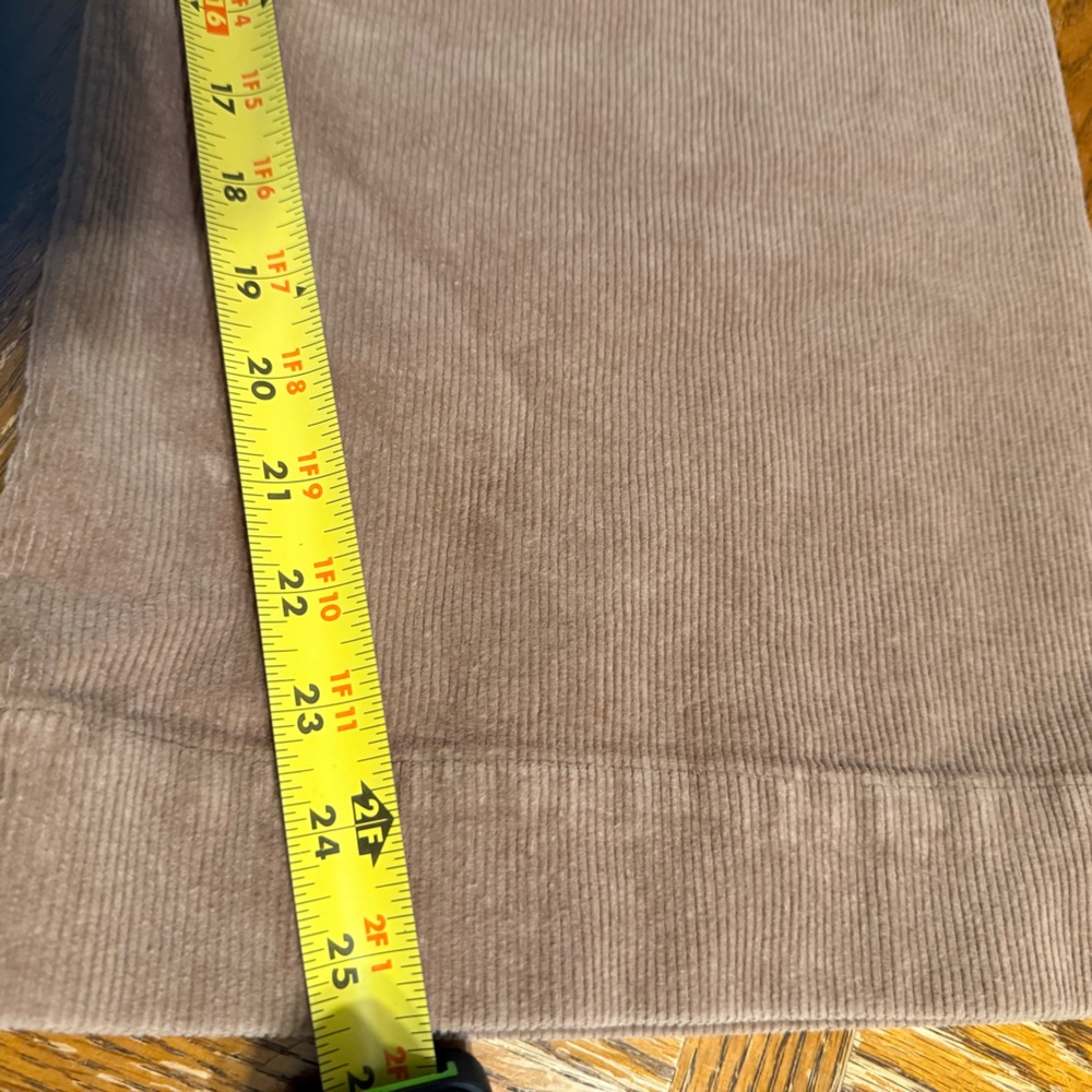 Quince Corduroy Wide-Leg Crop Pants in Light Brown Sz 14 Elevated Basics - Picture 14 of 14
